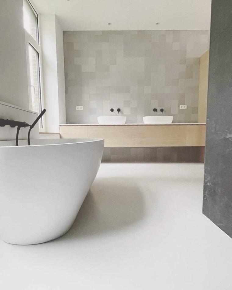 Résine Intérieur, Sans joints, Bain